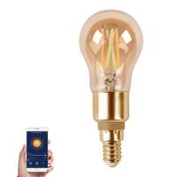 WIFI E14 Dimmable G45 LED Filament Lamp Bulb, 5.5W CCT Changeable Tuya App Remote Controle Filament Bulb