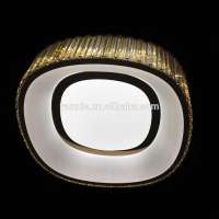 wholesale iron base acrylic crystal lights indoor aluminum round ceiling lamp lights